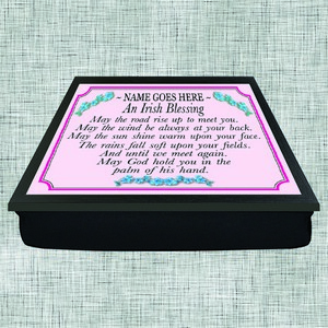 Irish Blessing Personalised Lap Tray